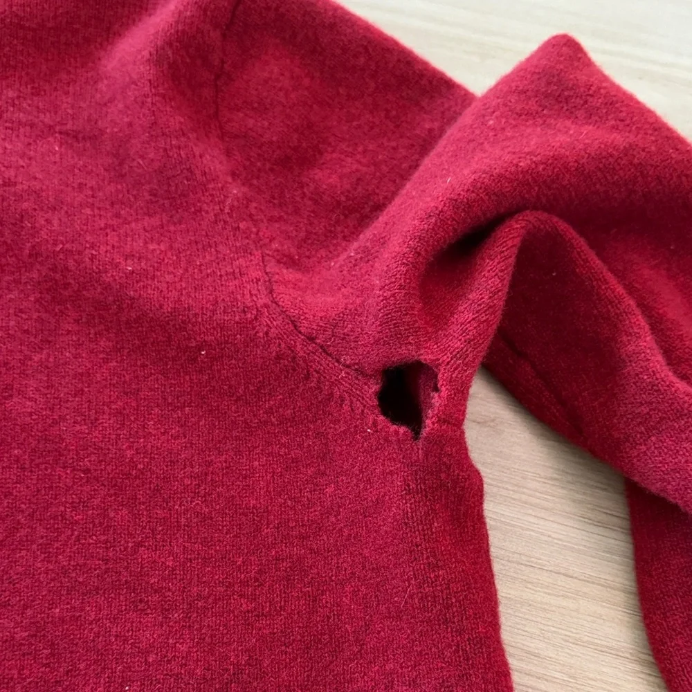 Ralph Lauren Red Polo Sweater 100% lamb wool - Picture 5 of 5